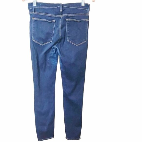 FRAME Denim Medium Wash Le High Skinny Crop Grove Street Jeans Size 27 - Picture 6 of 12
